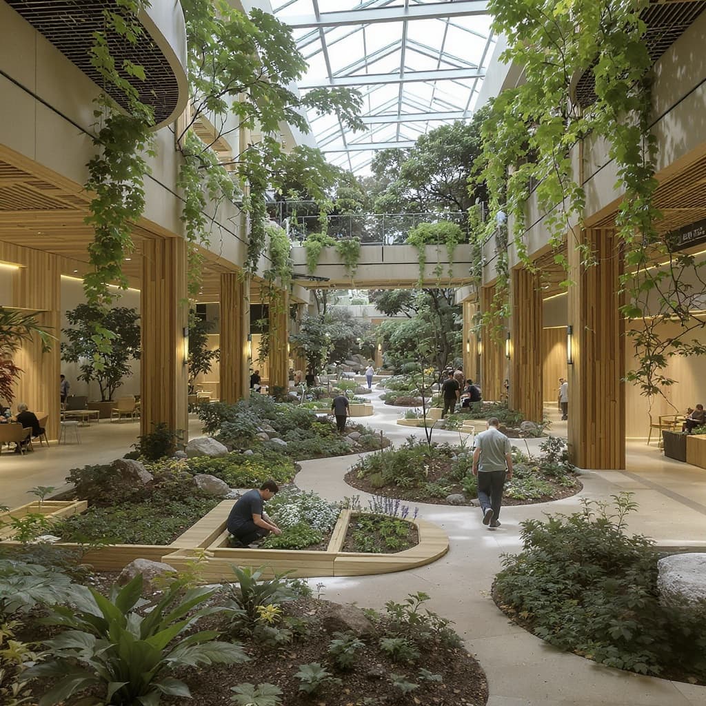 Serene recovery centre surrounded by nature